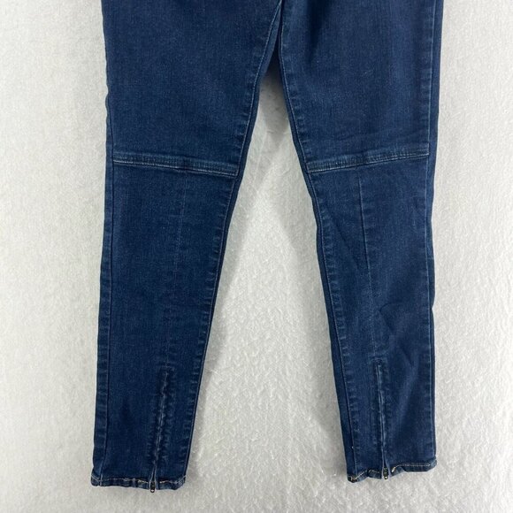Abercrombie & Fitch Jeans Women 6 Dark Wash Denim Super Skinny Ankle Zip Midrise - Picture 9 of 12